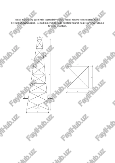 metall minora geometrik sxemasi — DOCX