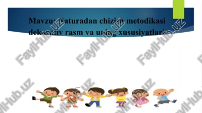 naturadan chizish metodikasi dekorativ rasm vauning xususiyatlari — PPTX