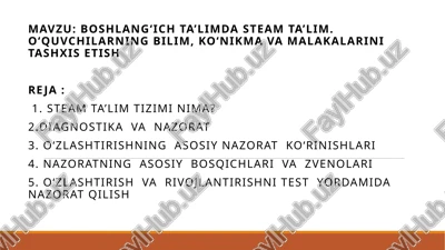 steam ta’lim tizimi — PPTX