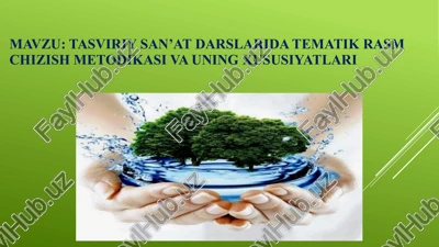 tasviriy san’at va qo’l mehnatiga o’qitish maxsus metodikasi — PPTX