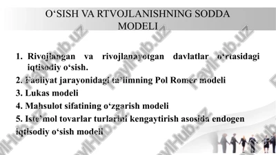 iqtisodiy otishning sodda modeli — PPTX
