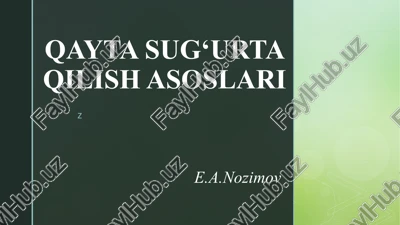 qayta sug‘urtaqilish asoslari — PPTX
