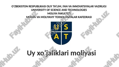 uyxo’jaliklarimoliyasi — PPTX