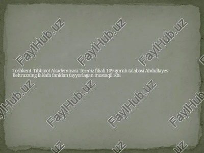 falsafiy bilimlar tizimi va uning xususiyatlari — PPTX