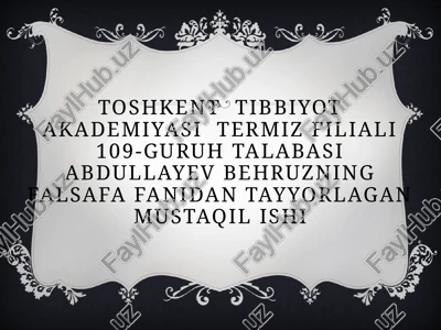 falsafiy dunyoqarash — PPTX