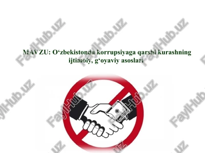 korrupsiyaga qarshi kurash — PPT