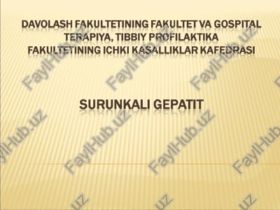 surunkali gepatit — PPT