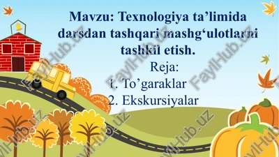 texnologiya ta'limi — PPTX