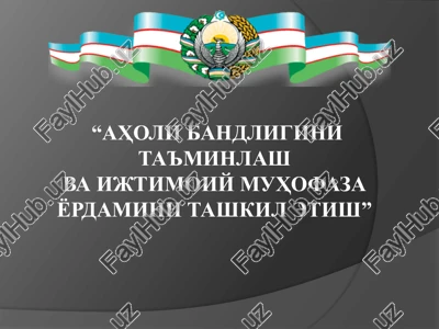 ozgarishiga muhtoj bo'lgan yolg'iz yashaydigan keksalar va nogironlarni ijtimoiy ximoya qilish — PPT