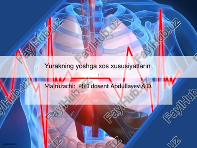 yurakning yoshga xos xususiyatlarin — PPTX