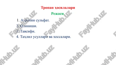 tropanhosilalari — PPTX