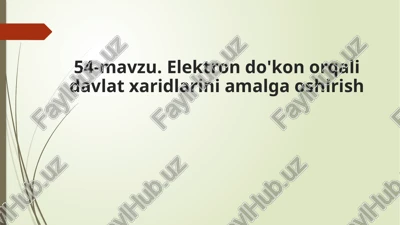 elektrondo'kon — PPTX