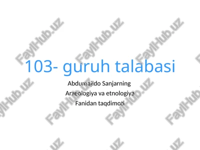 lk paleolit davrida inson ma’lumoti — PPTX