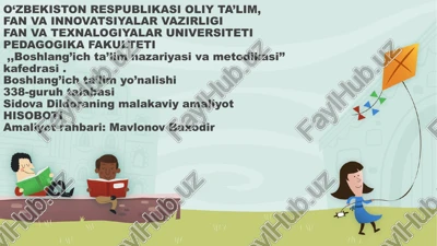 boshlang’ich ta’lim yo’nalishi — PPTX