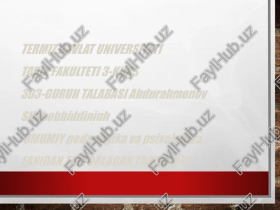 psixologiya nazariyalari va uning pedagogik psixologiya rivojlanishiga ta’siri — PPTX