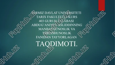 taqdimot — PPTX