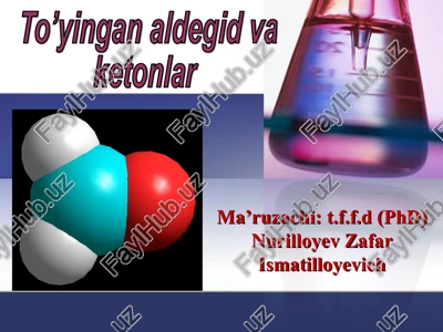 aldegid va ketonlar — PPT