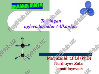 to'yinganuglevodorodlar (alkanlar) — PPT