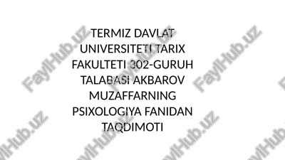 psixologiya fanidagi inson psixikasini tadqiq etish — PPTX