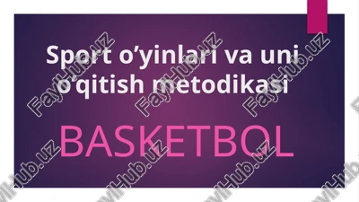 sporto’yinlari va unio’qitish metodikasi — PPTX