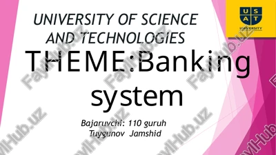 banking sistem — PPTX