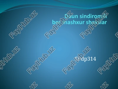 daunsindiromi — PPTX