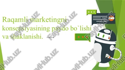 raqamlimarketing ta'rifi va uning turlari — PPTX