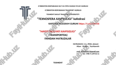 elektrxavfsizligini ta’minlovlash usullari — PPTX