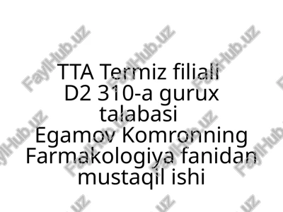 dorivositalarining davlat reestri — PPTX