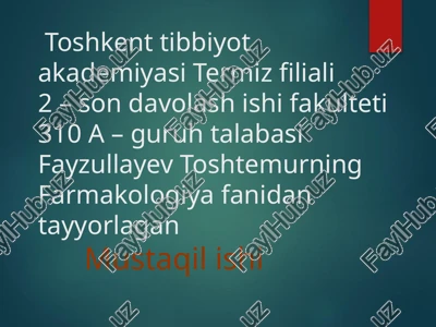 nikotinizm va uning asoratlari — PPTX