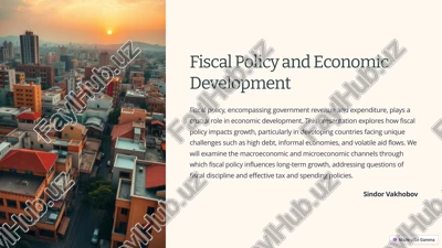 fiscal policy and economic development — PPTX