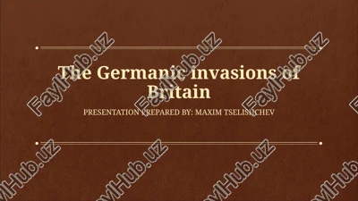 the germanic invasions of britain — PPT