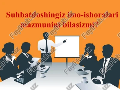 imo-ishoralari mazmunini o'rgangan foydali qo'llanma — PPTX