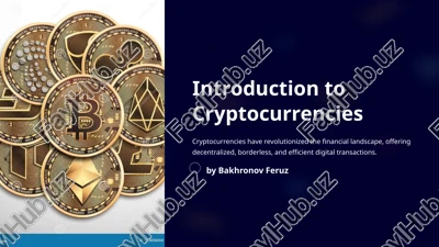 introduction to cryptocurrencies — PPTX