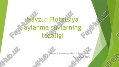 flotatsiya — PPTX