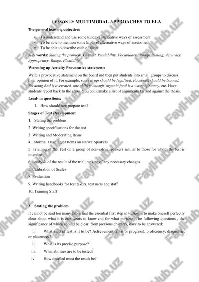 multimodal approaches to ela — DOCX