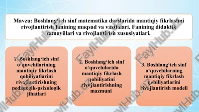 mantiqiy fikrlash — PPTX