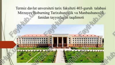 tarixshunoslik fanining maqsadlari va vazifalari — PPTX