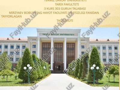 ayollar va voyaga yetmaganlarning mehnat muhofazasi — PPTX