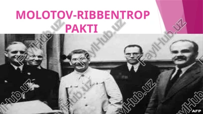 molotov-ribbentrop pakti — PPTX