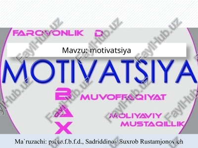 motivatsiya — PPTX