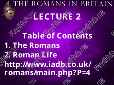 the romans in britain — PPTX