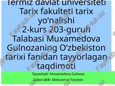 buxoro amirligida mansab va lavozimlar — PPTX