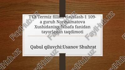 vorislik va yangilanish — PPTX