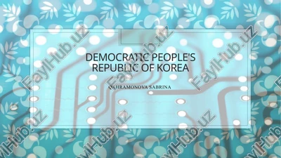 democratic people's republic of korea — PPTX