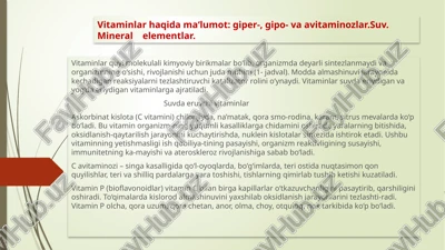askorbinat kislota (c vitamini) — PPTX