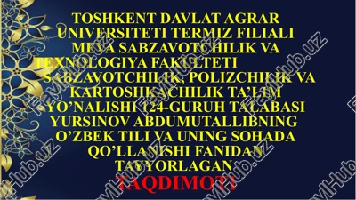 o`zbek tilining asosiy imlo qoidalari — PPTX