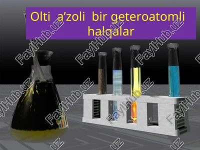 oltia’zolibir geteroatomlihalqalar — PPT