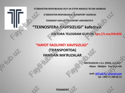 o’zbekiston respublikasida fuqaromuho fazasining huquqiy asoslari — PPTX