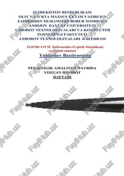 informatika o`qitish metodikasi — DOC